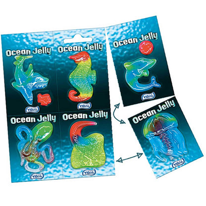 Vidal Ocean Jelly Fruchtgummis 6x11g Meerestiere Geschenkpackung – Produktansicht