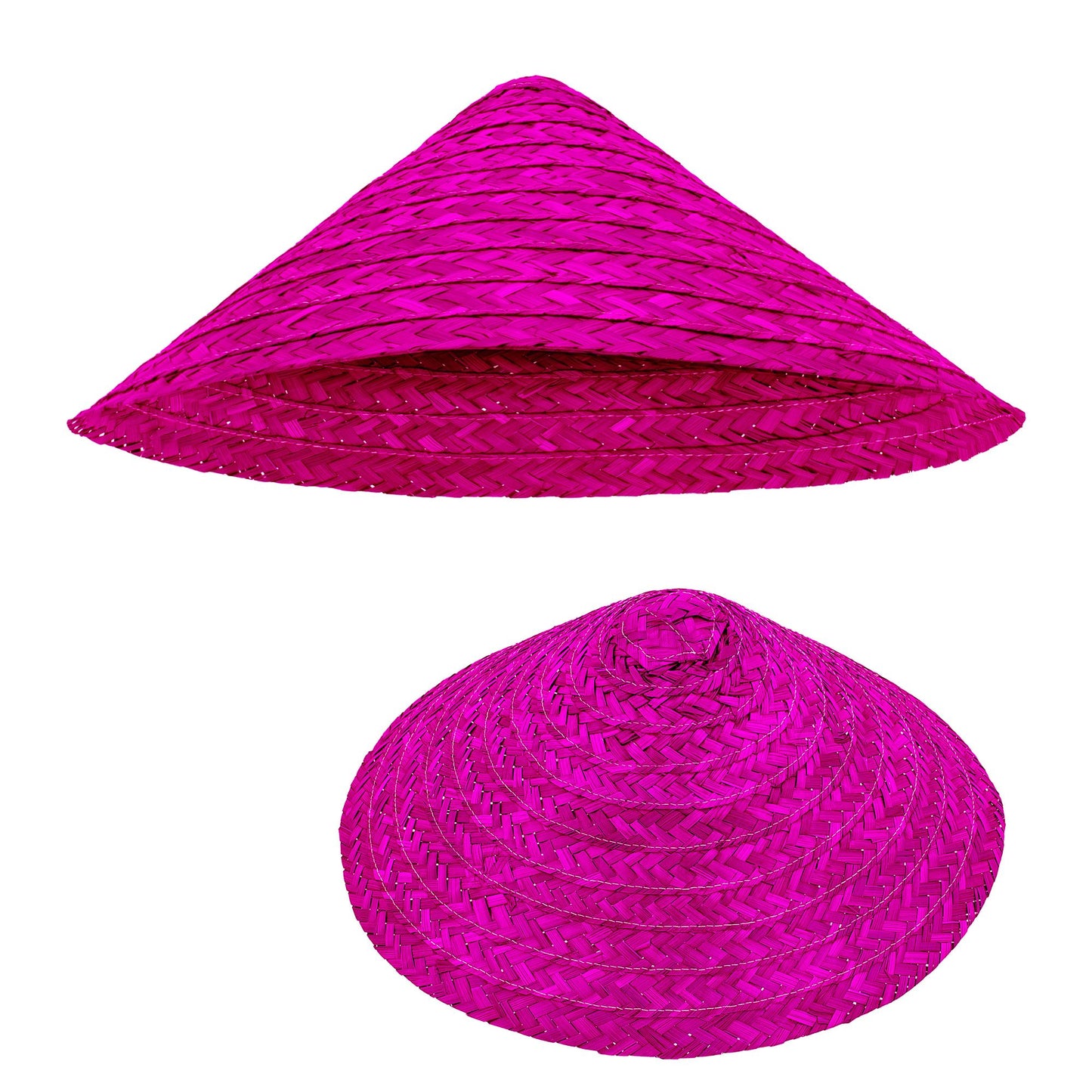 "VIETKONG STROHHUT PINK" – Vorderansicht
