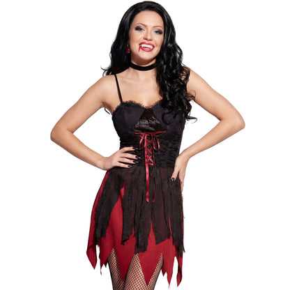 "VIKTORIANISCHE VAMPIRIN" (Kleid, Halsband) – Detailansicht