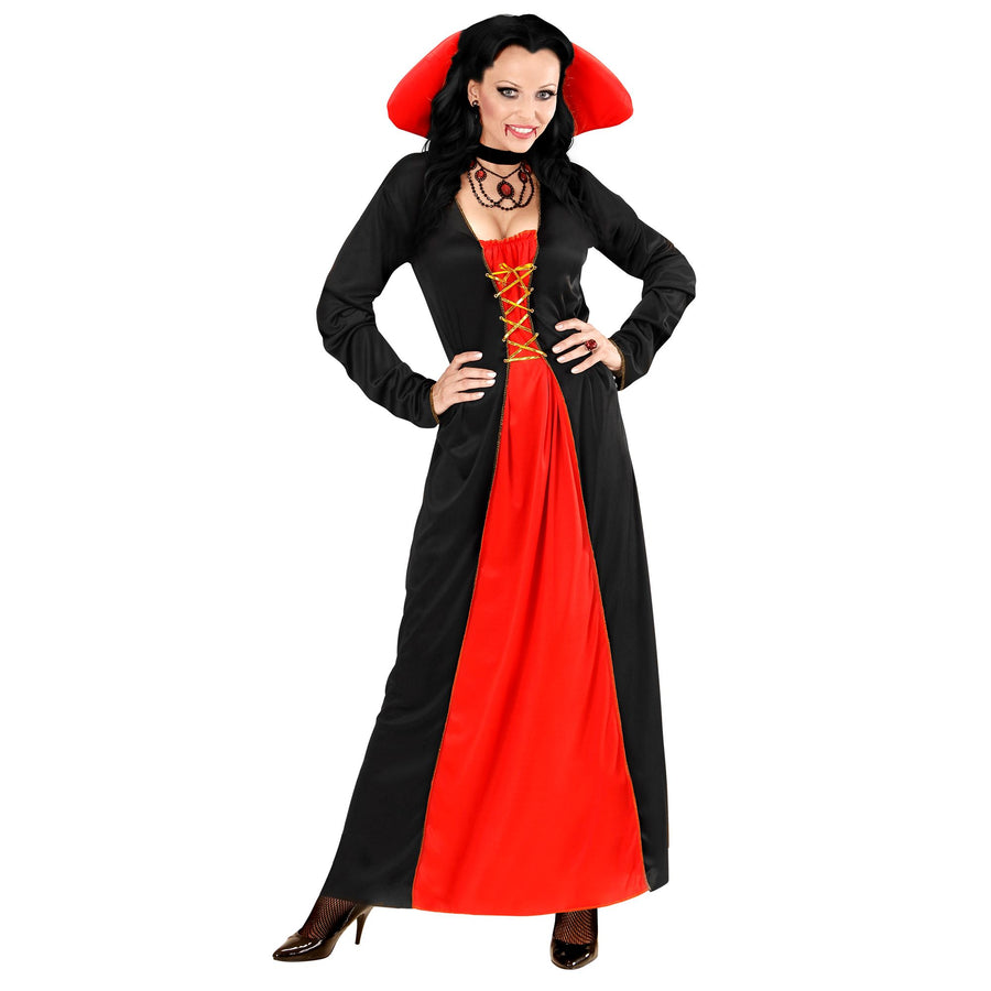 "VIKTORIANISCHE VAMPIRIN" (Kleid, Kragen) – Vorderansicht