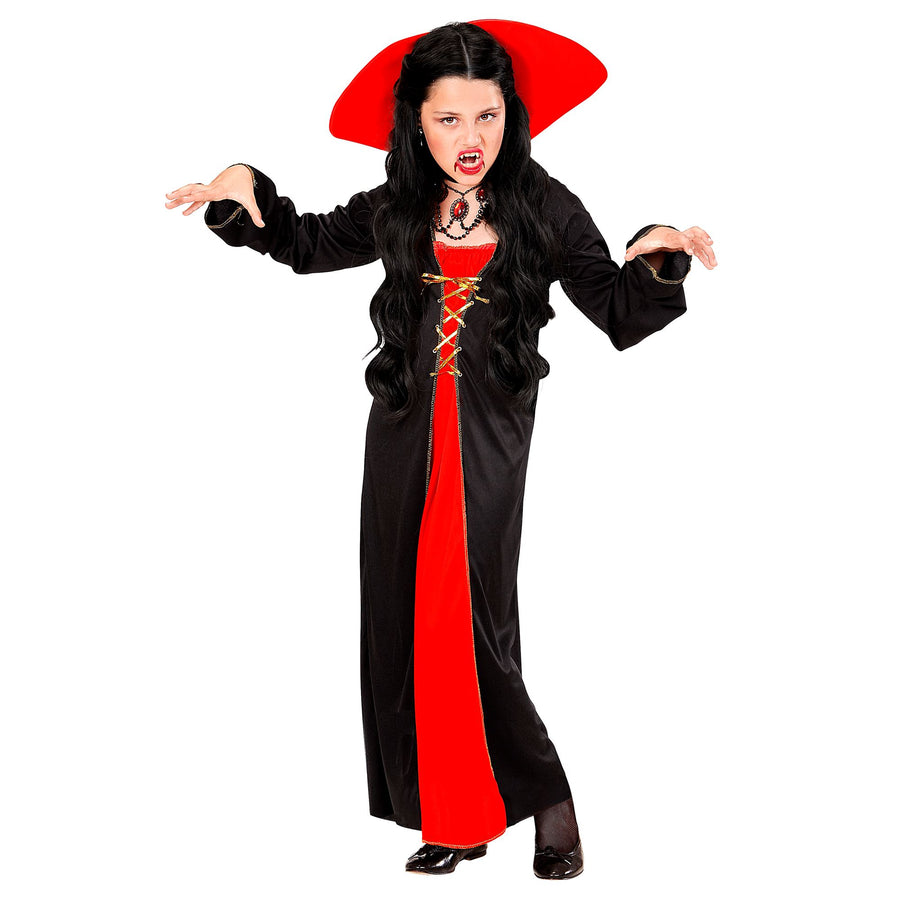 "VIKTORIANISCHE VAMPIRIN" (Kleid, Kragen) – Detailansicht