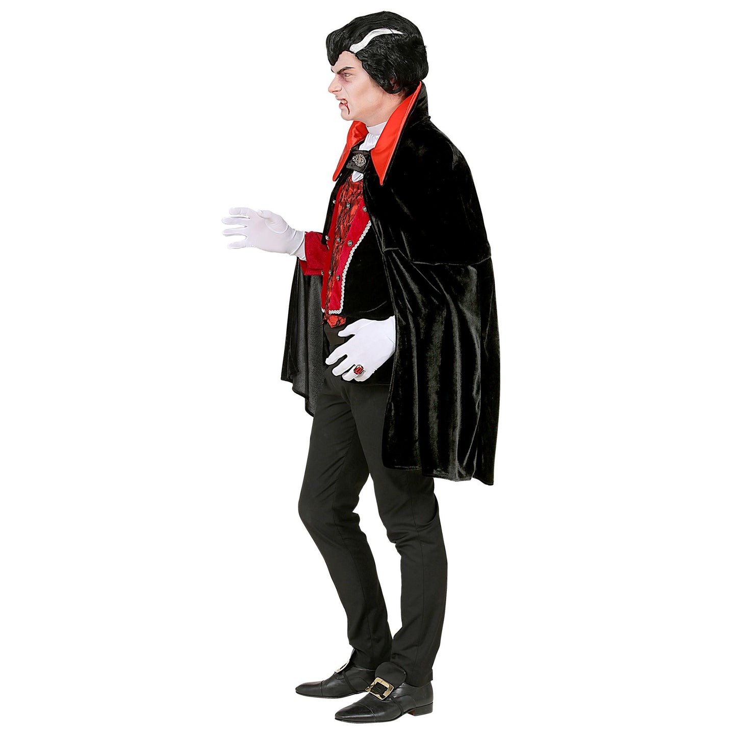 "VIKTORIANISCHER VAMPIR" (Oberteil mit Weste, Jabot, Umhang) – Ansicht 3
