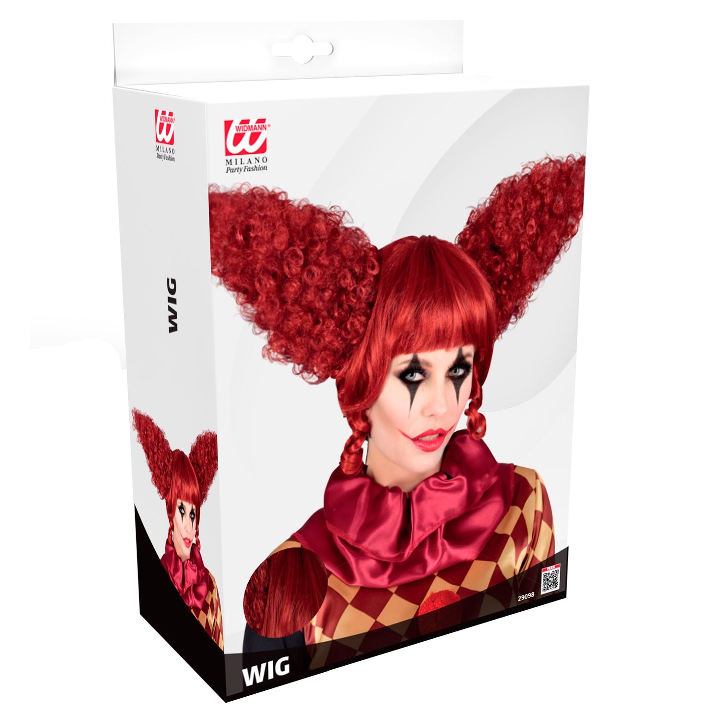 "VINTAGE KILLERCLOWN PERÜCKE" in Box – Detailansicht