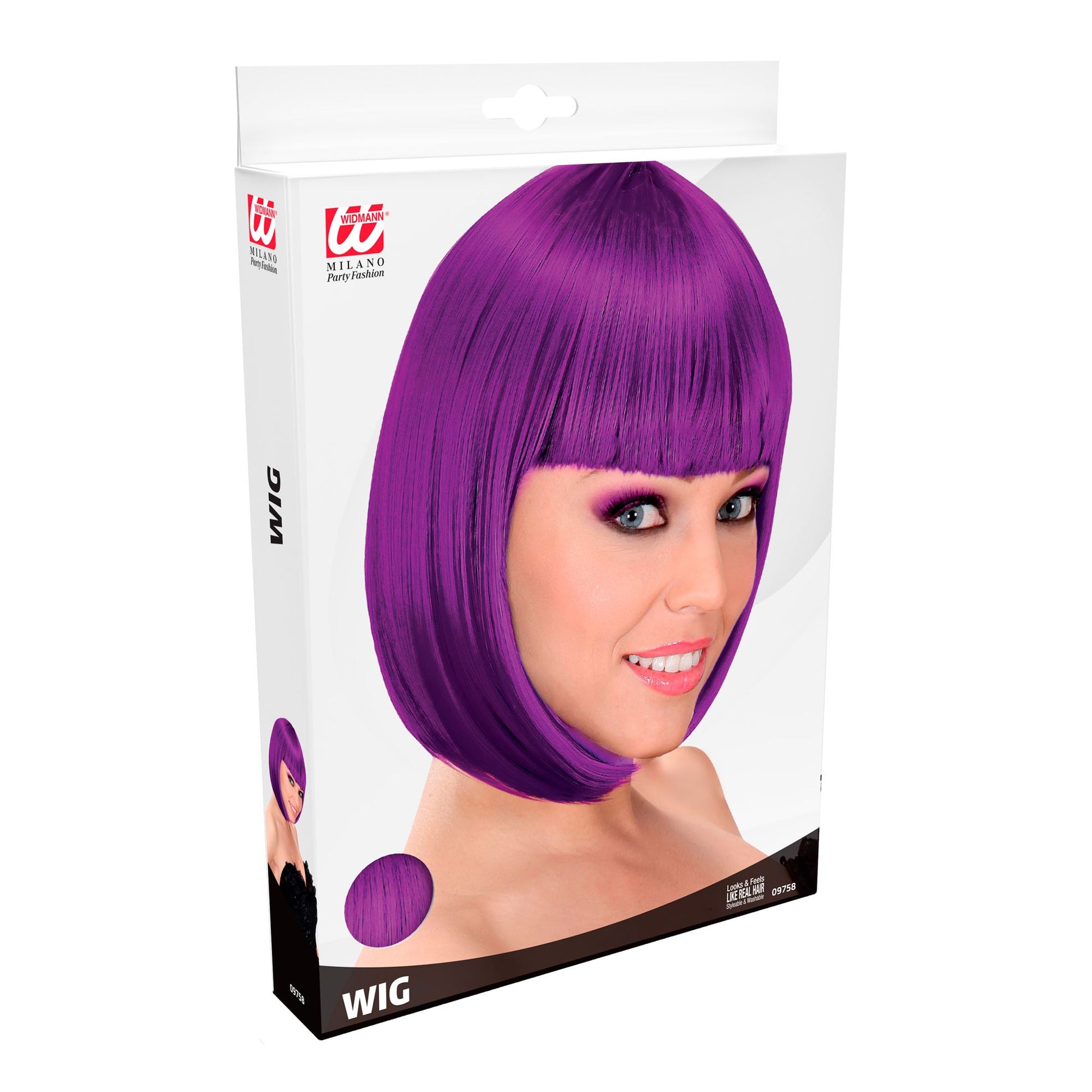 "VIOLETTE LOU LOU PERÜCKE" in Box – Detailansicht