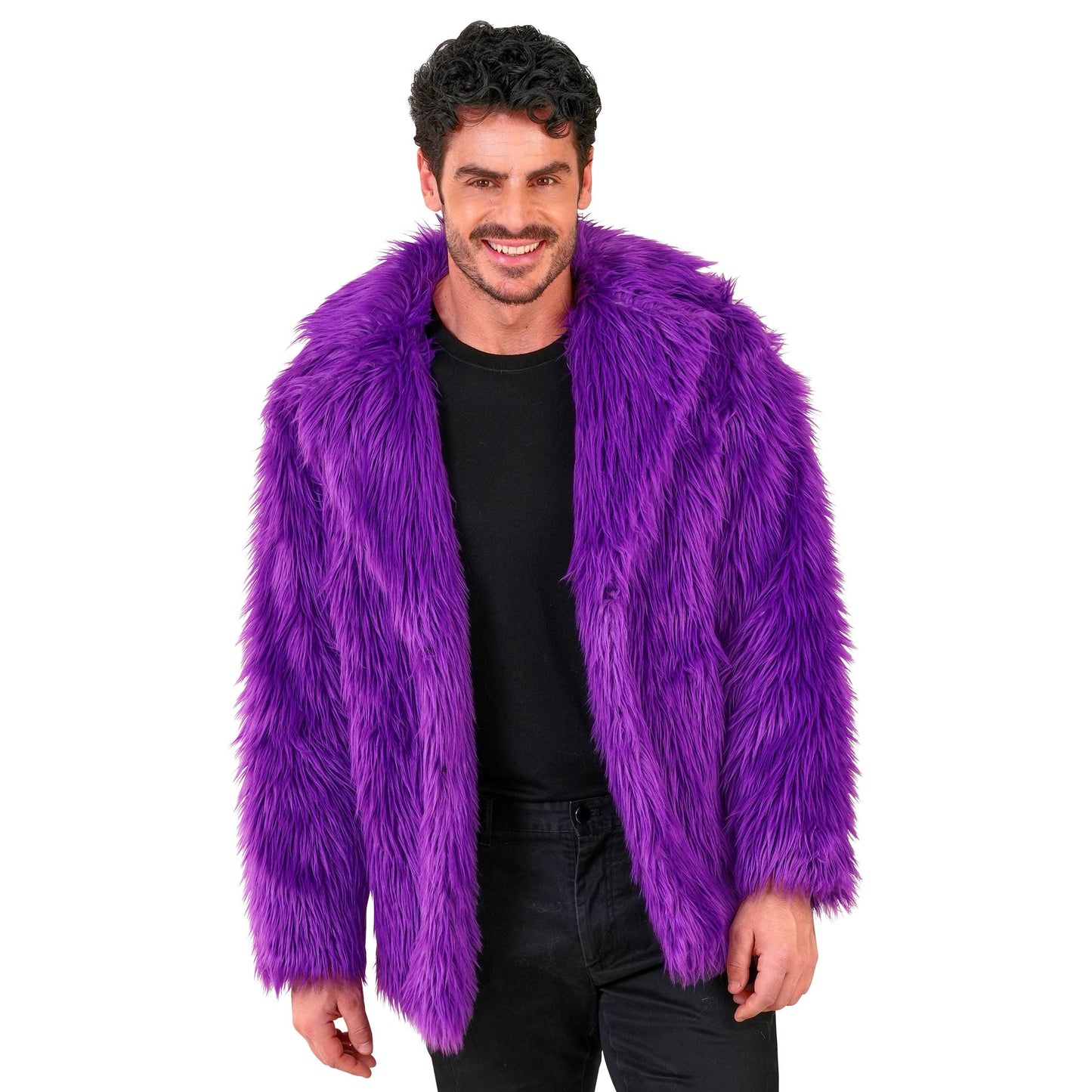 "VIOLETTE PLÜSCHJACKE" – Ansicht 4