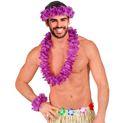 "VIOLETTES HAWAII-SET" (Halskette, Sitrnband, Armband) – Ansicht 5