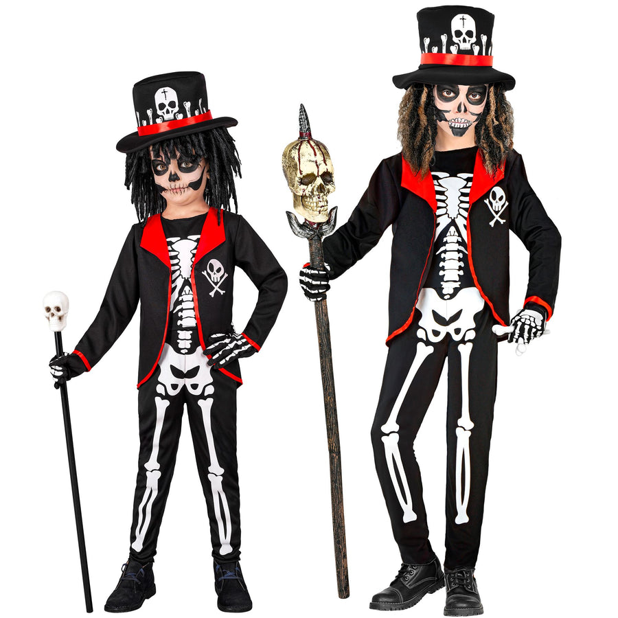"VOODOO PRIESTER" (Jackett mit Hemd, Hose, Hut) – Vorderansicht