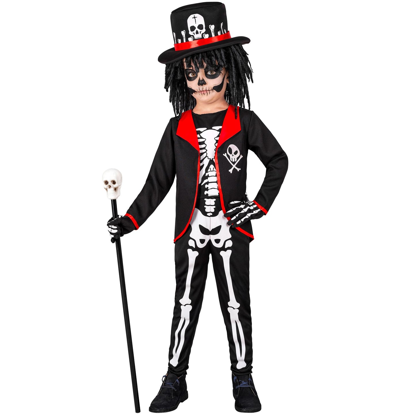 "VOODOO PRIESTER" (Jackett mit Hemd, Hose, Hut) – Detailansicht