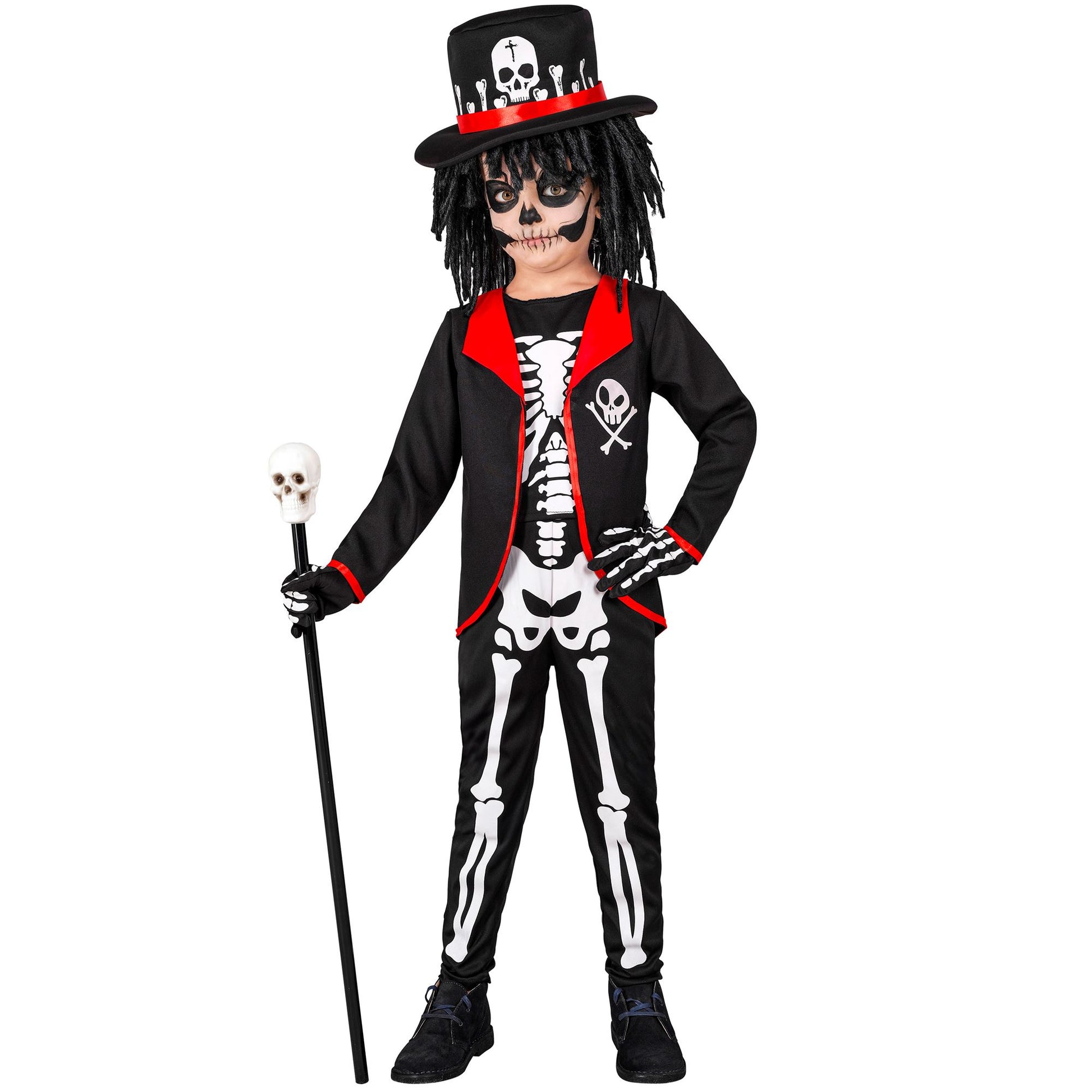 "VOODOO PRIESTER" (Jackett mit Hemd, Hose, Hut) – Detailansicht