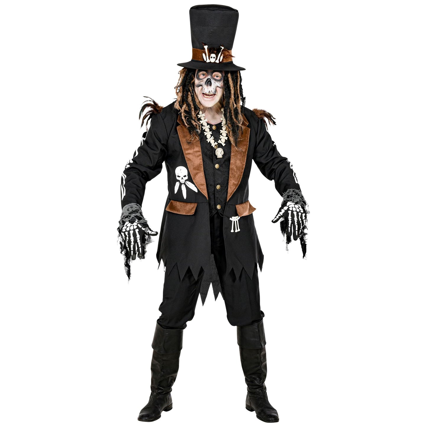 "VOODOO PRIESTER" (Oberteil mit Weste, Hut) – Ansicht 3