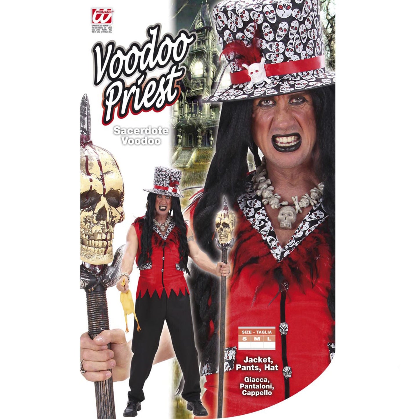 "VOODOO PRIESTER" (Weste, Hose, Hut) – Ansicht 4