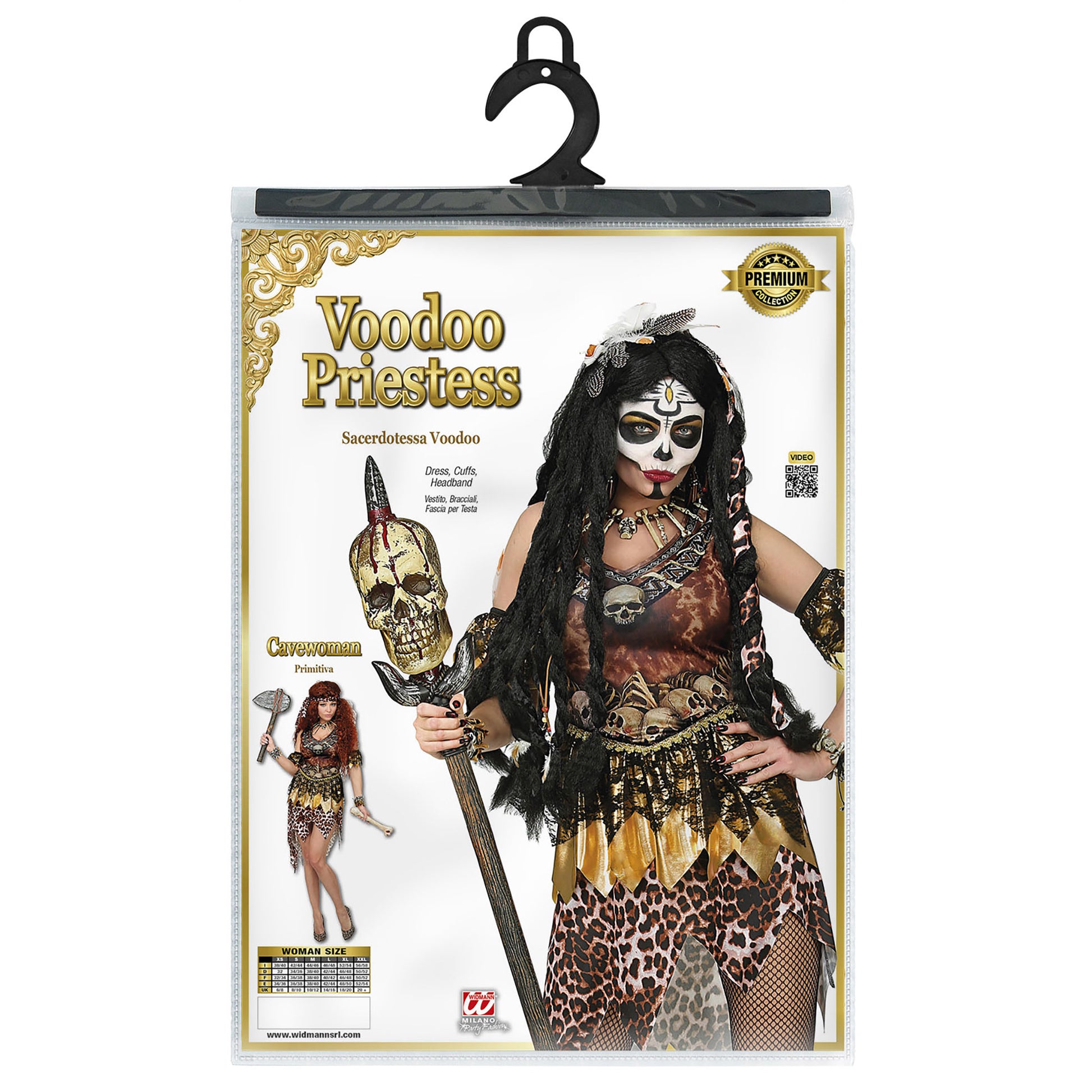 "VOODOO PRIESTERIN" (Kleid, Armstulpen, Stirnband) – Ansicht 4