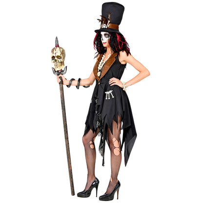 "VOODOO PRIESTERIN" (Kleid, Hut) – Ansicht 3