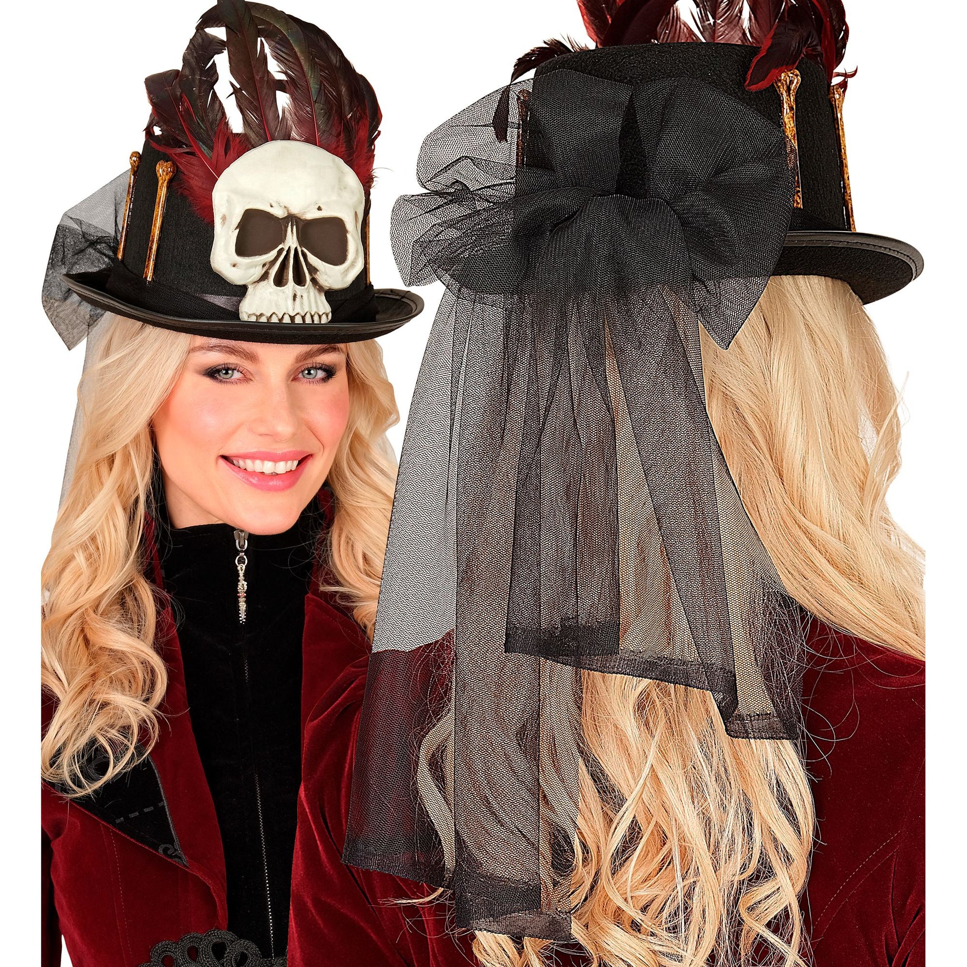 "VOODOO ZYLINDER MIT TOTENKOPF & KNOCHEN" – Ansicht 4