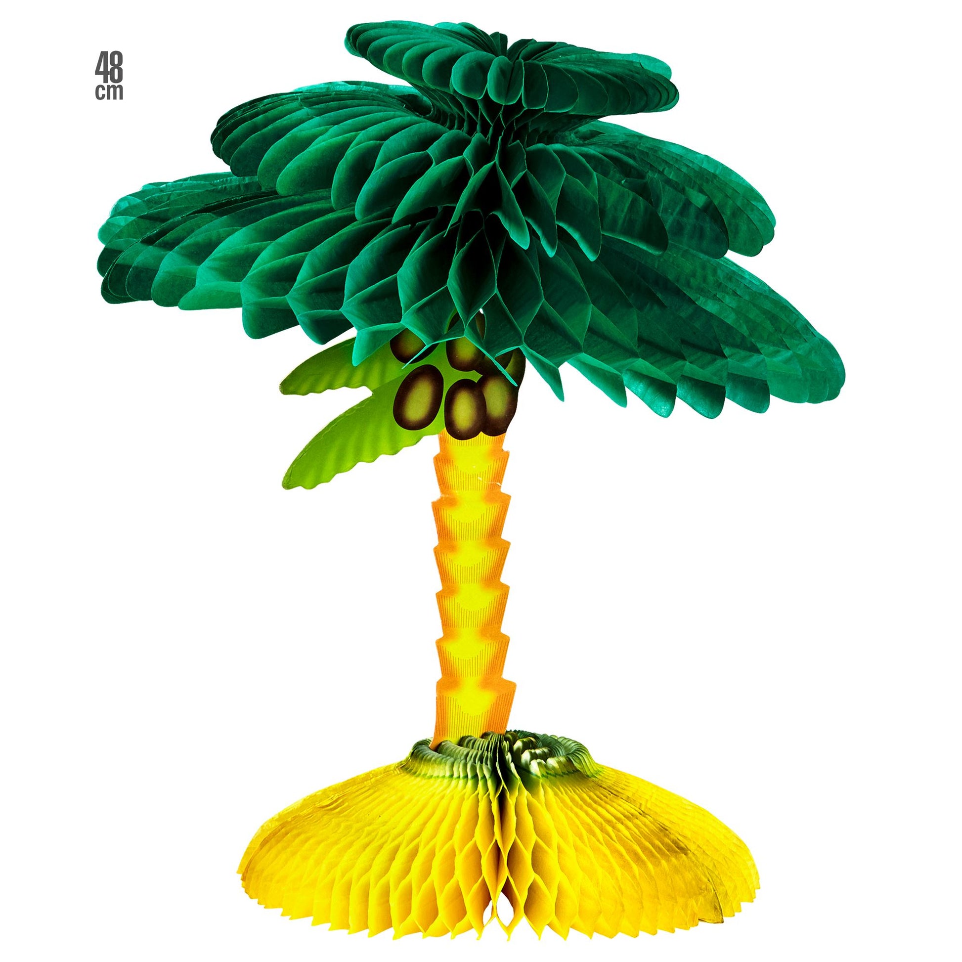 "WABENBALL PALME ZUM AUFSTELLEN" 48 cm – Vorderansicht