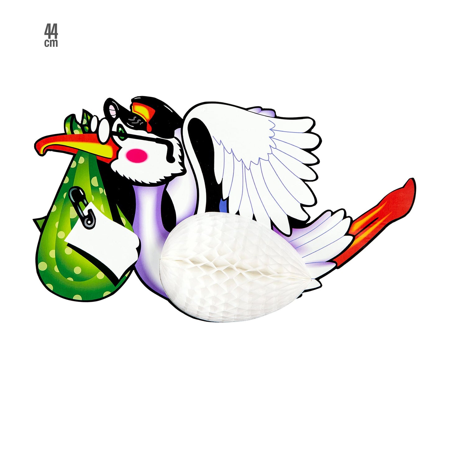 "WABENBALL STORCH" 44 cm – Vorderansicht