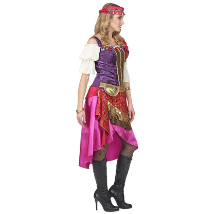"WAHRSAGERIN" (Kleid, Kopftuch) – Detailansicht