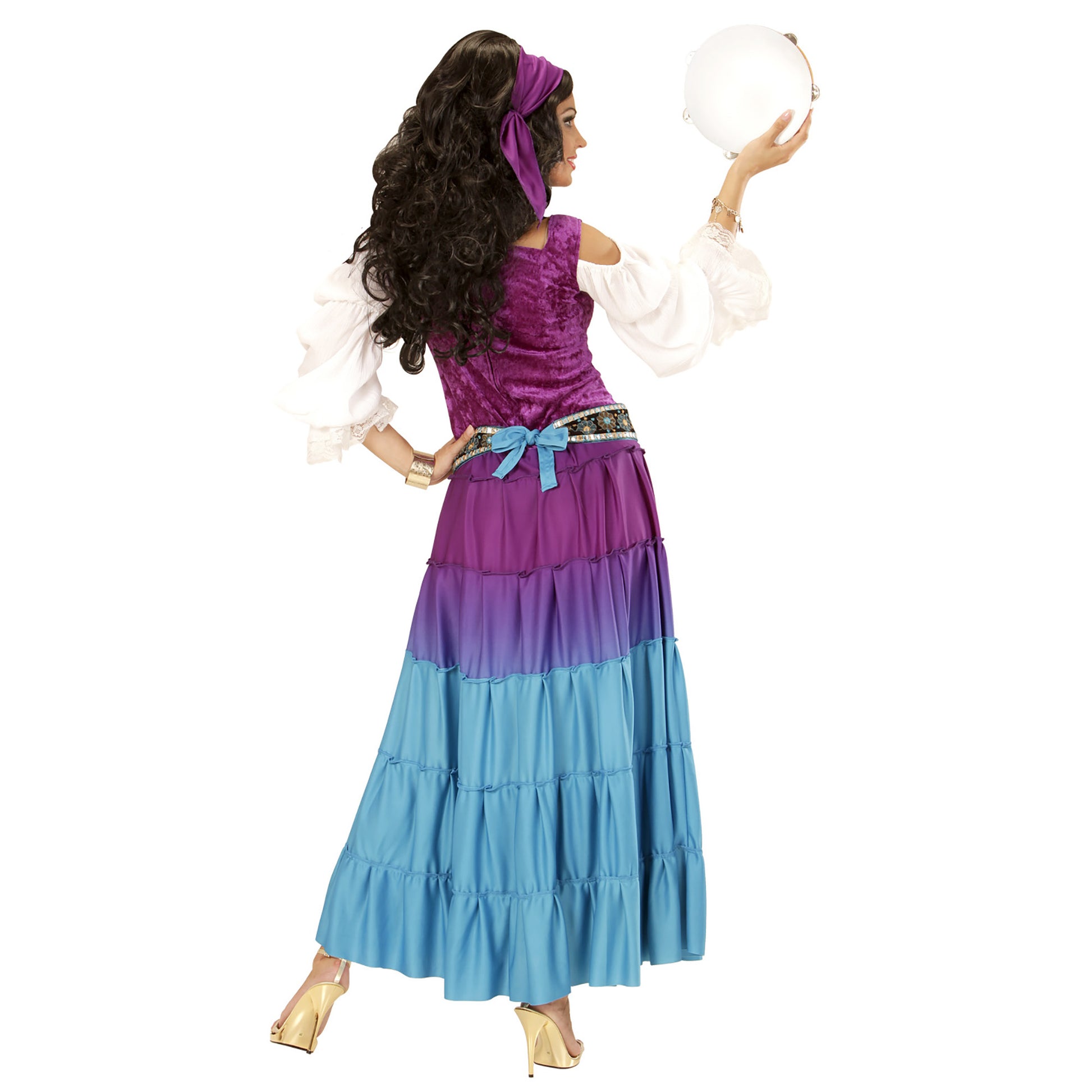 "WAHRSAGERIN" (Kleid, Münzengürtel, Bandana) – Ansicht 3
