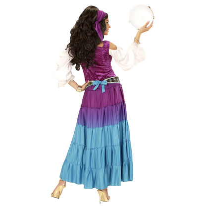 "WAHRSAGERIN" (Kleid, Münzengürtel, Bandana) – Ansicht 3