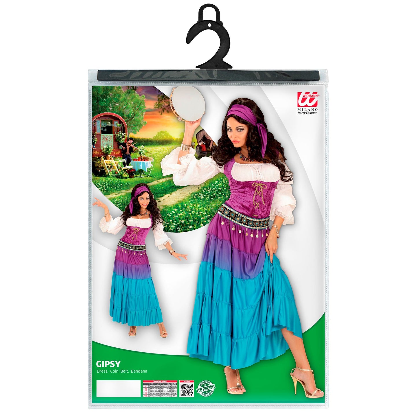 "WAHRSAGERIN" (Kleid, Münzengürtel, Bandana) – Ansicht 4
