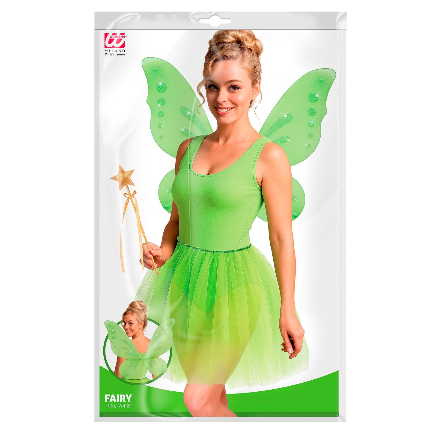 "WALDFEE" Dress-up Set (Flügel, Antennen) – Detailansicht