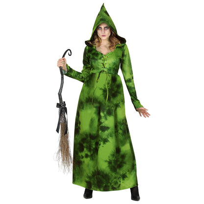 "WALDHEXE" (Kleid mit Kapuze) – Detailansicht