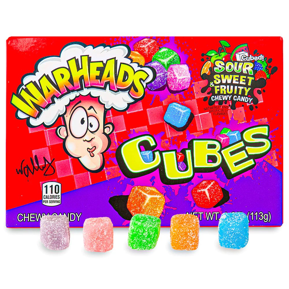 Warheads Chewy Cubes 113g Fruchtgummi Würfel