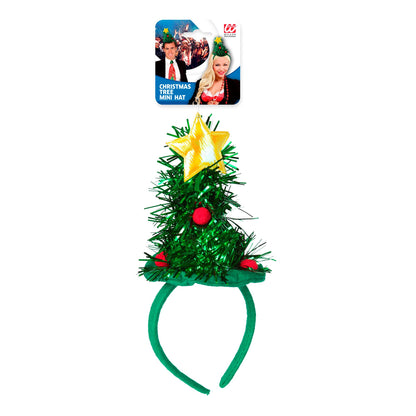 "WEIHNACHTSBAUM MINIHUT" mit Lametta – Detailansicht