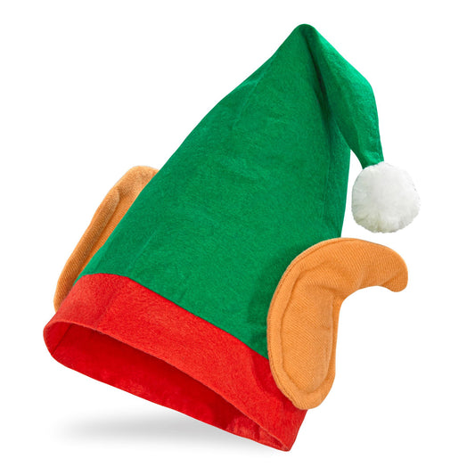 "WEIHNACHTSELFEN MÜTZE MIT OHREN" – Vorderansicht
