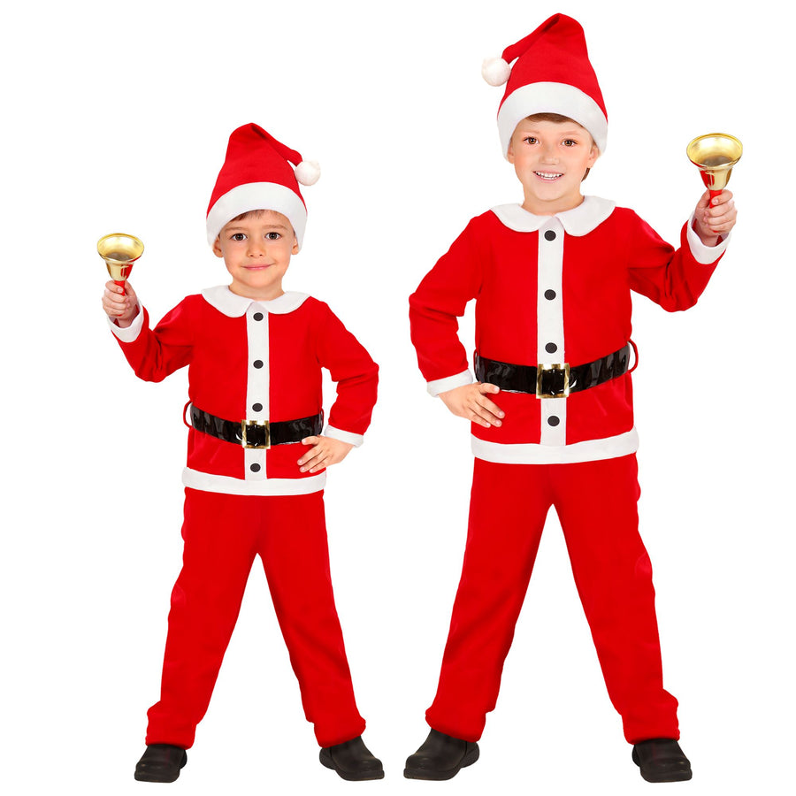 "WEIHNACHTSMANN" aus Flanell (Kasack, Hose, Gürtel, Hut) – Vorderansicht