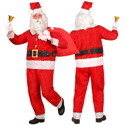 "WEIHNACHTSMANN FAST COSTUME" (Oberteil, Hose, Mütze) – Detailansicht