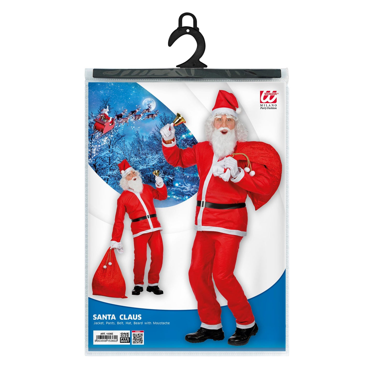 "WEIHNACHTSMANN" (Kasack, Hose, Gürtel, Hut, Bart mit Schnurrbart) – Ansicht 4
