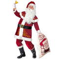 "WEIHNACHTSMANN" (Mantel mit Umhang, Hut, Hose, Gürtel, Stiefelüberzieher) – Vorderansicht