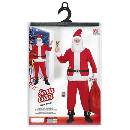 "WEIHNACHTSMANN" (Oberteil mit wattiertem Bauch, Hose mit Schuhüberziehern, Mütze mit Bart) – Ansicht 4