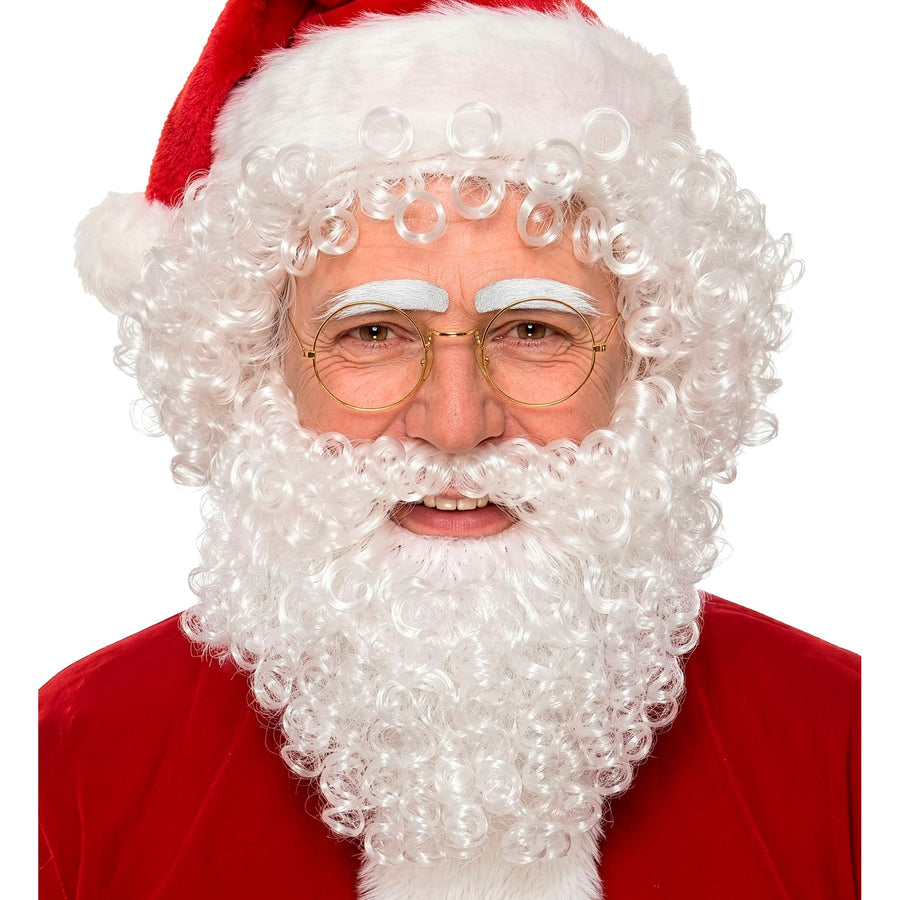 "WEIHNACHTSMANN PERÜCKE, BART & AUGENBRAUEN" in Polybag – Vorderansicht