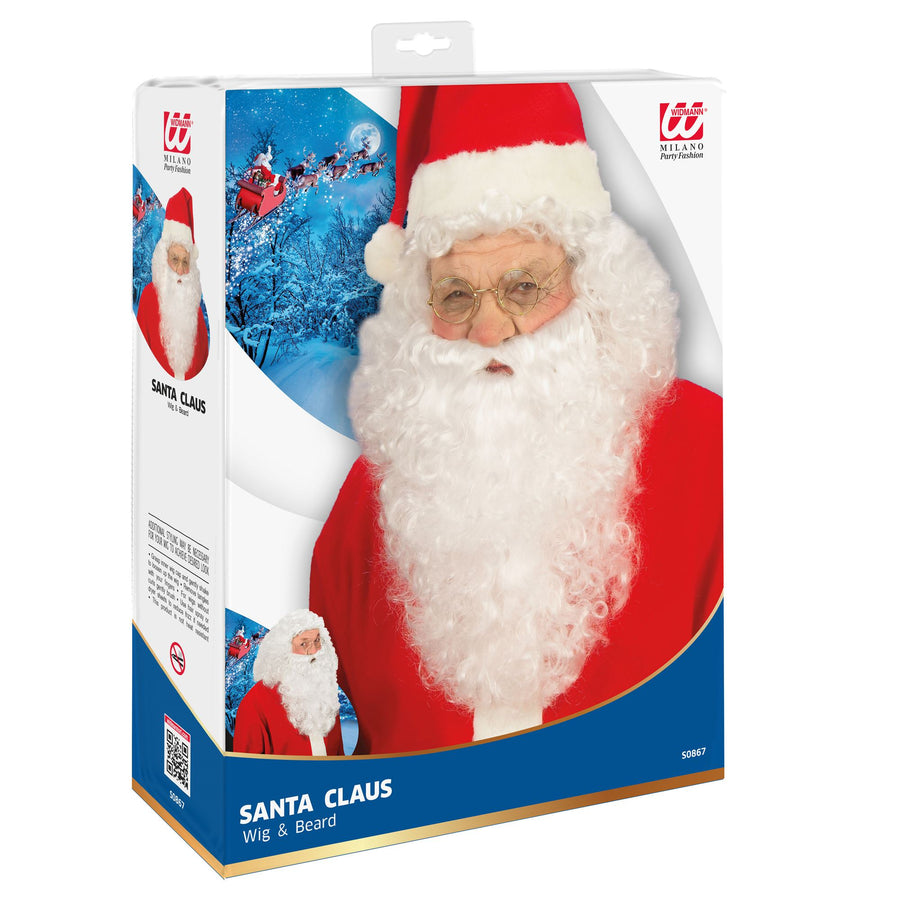 "WEIHNACHTSMANN PERÜCKE MIT BART" in Box – Detailansicht
