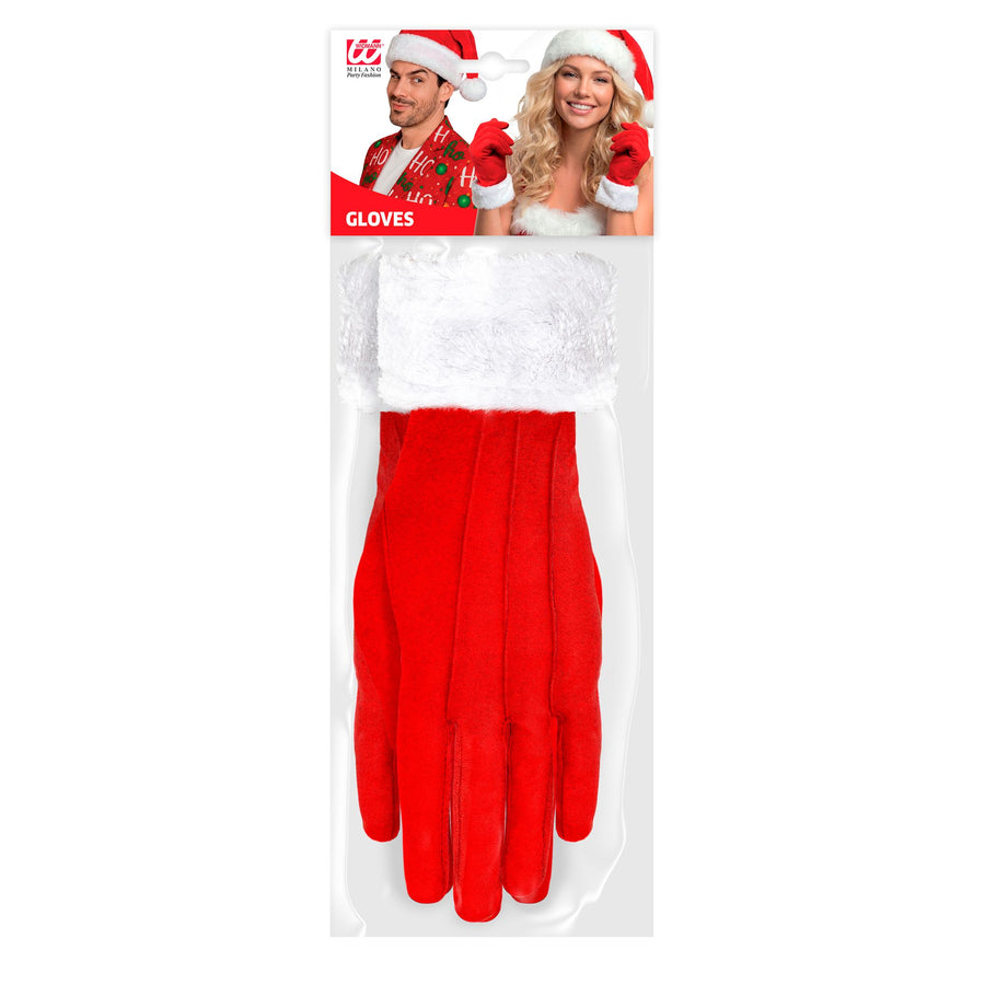 "WEIHNACHTSMANNHANDSCHUHE MIT PLÜSCHVERZIERUNG" – Detailansicht