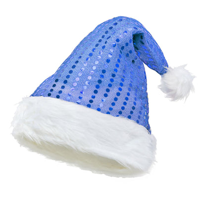 "WEIHNACHTSMANNMÜTZE AUS PAILETTEN" – Vorderansicht