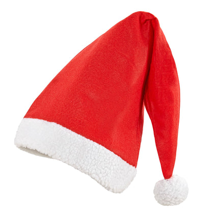 "WEIHNACHTSMANNMÜTZE EXTRA LANG" 65 cm – Vorderansicht