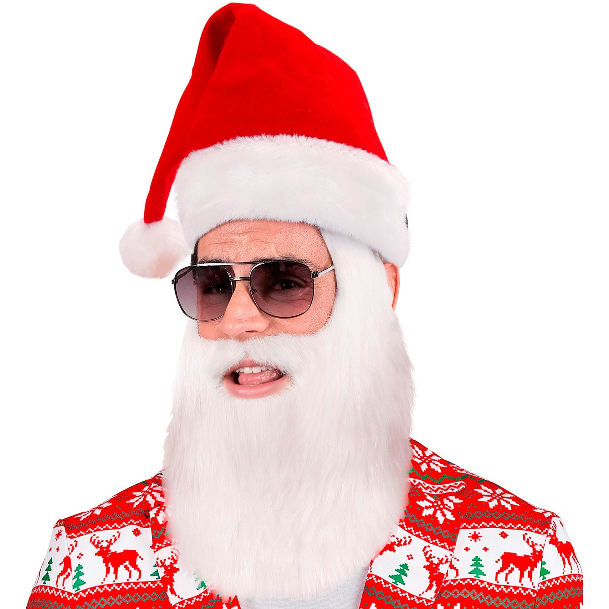 "WEIHNACHTSMANNMÜTZE MIT BART" aus Plüsch – Ansicht 4