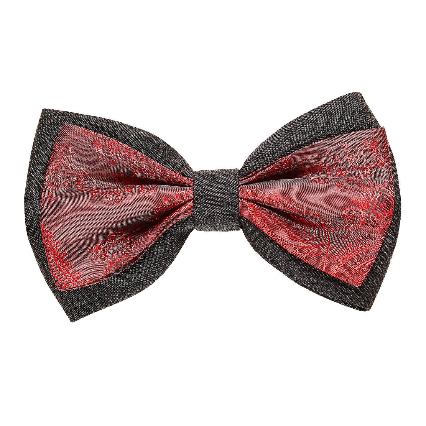"WEINROTE JACQUARD RETRO FLIEGE" – Vorderansicht