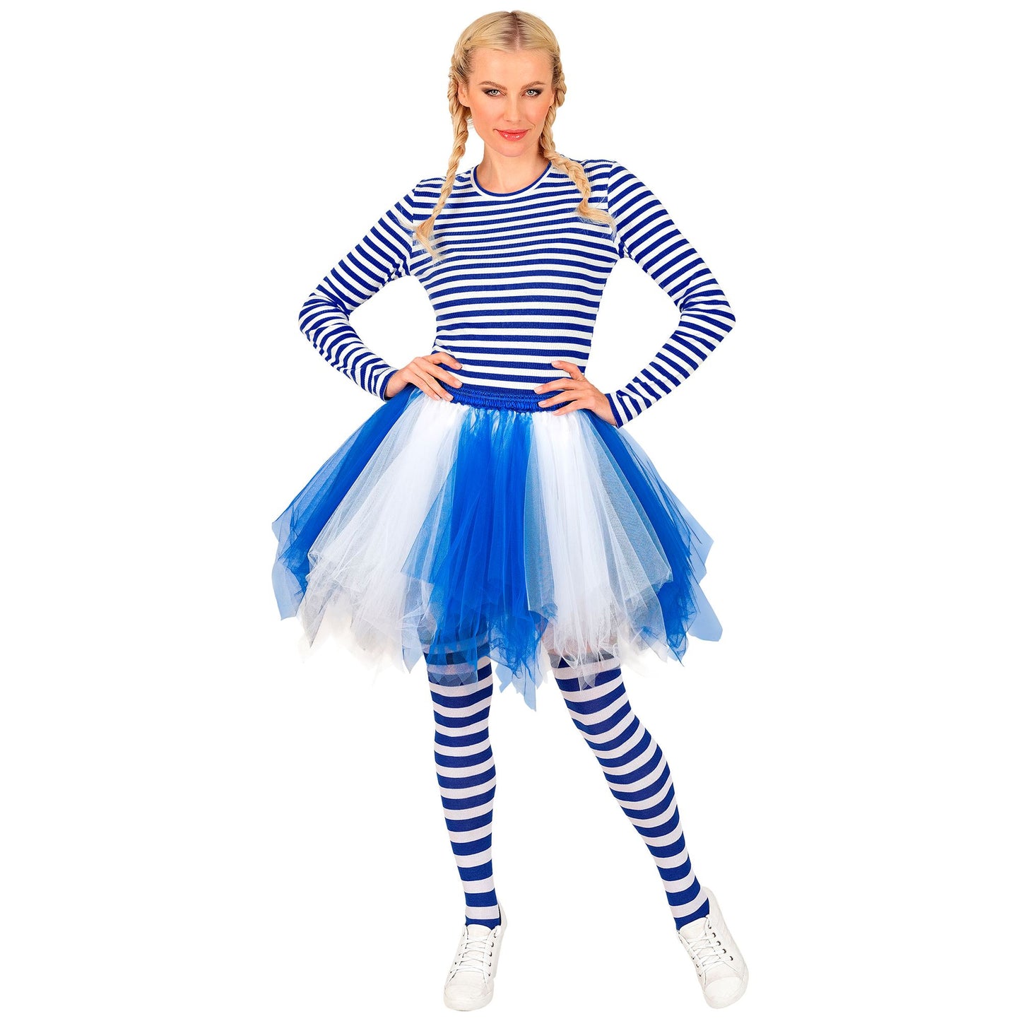 "WEIß-BLAUES TUTU" mit Innentasche für LED-Lichter – Ansicht 4