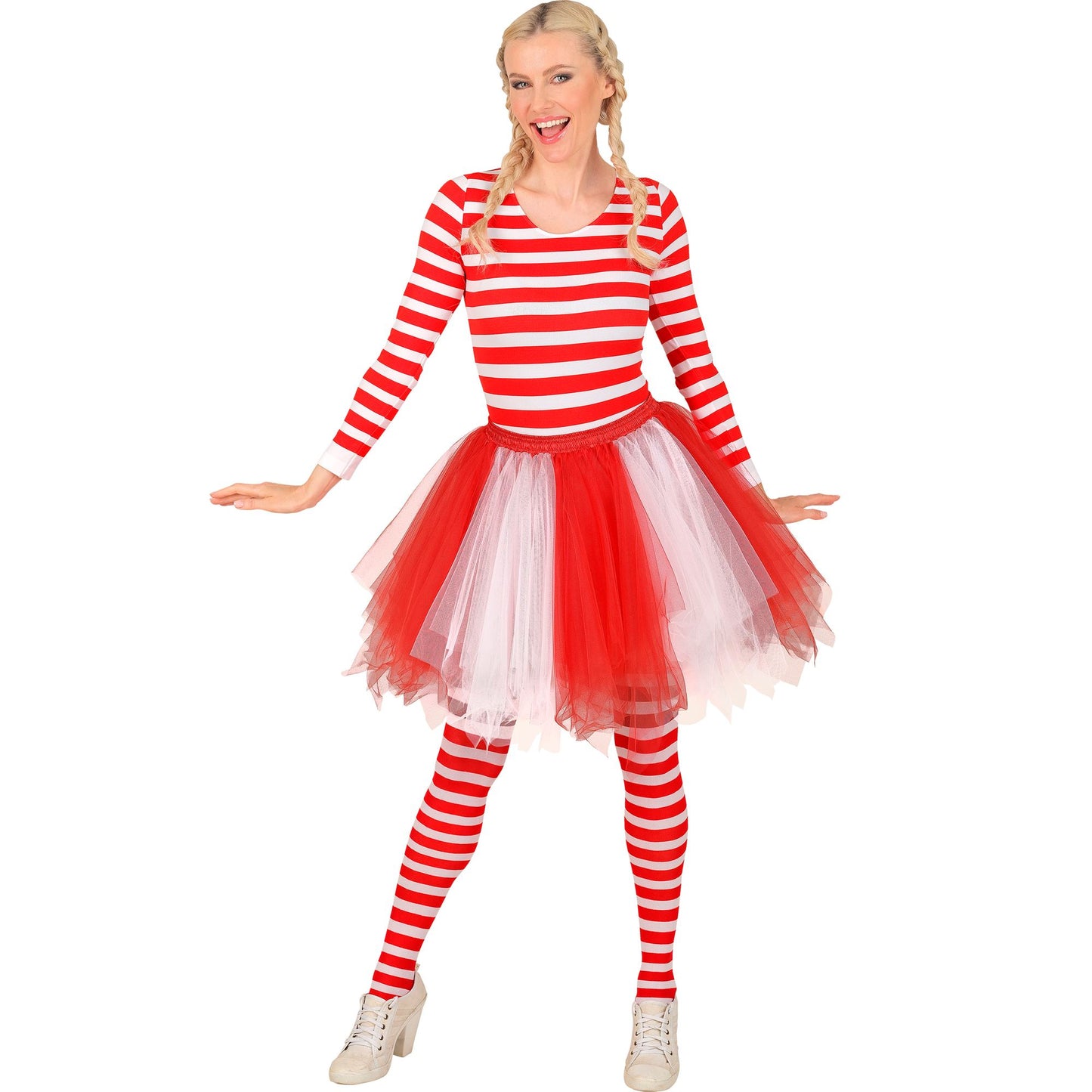 "WEIß-ROTES TUTU" mit Innentasche für LED-Lichter – Ansicht 4