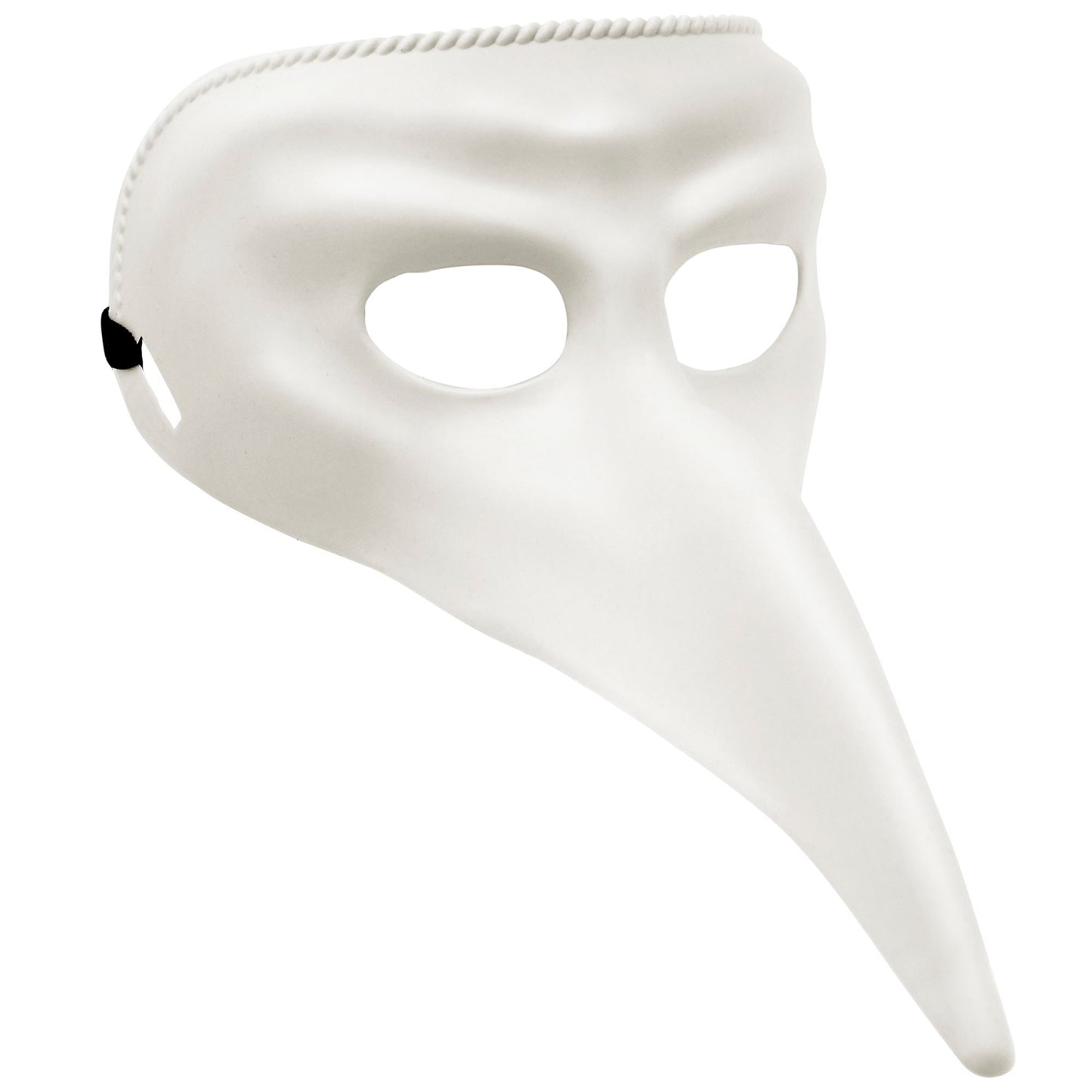 "WEIßE VENEZIANISCHE MASKE ZUM BEMALEN" aus Plastik – Vorderansicht