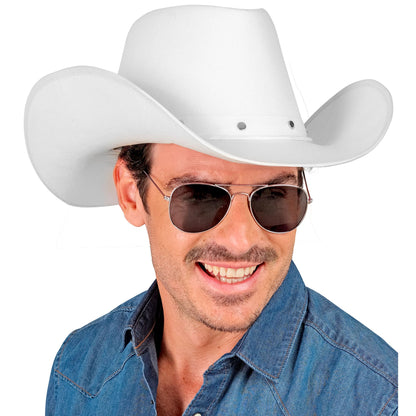 "WEIßER COWBOYHUT MIT NIETEN AUS FILZ" – Ansicht 4