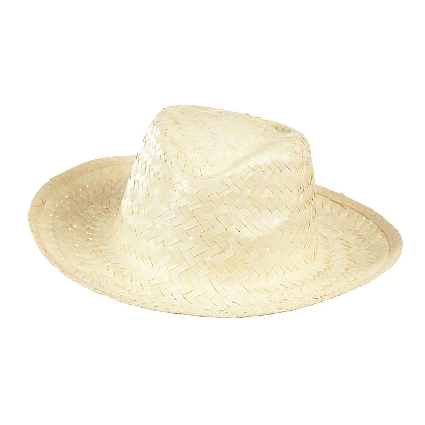 "WEIßER COWBOYSTROHHUT" – Vorderansicht