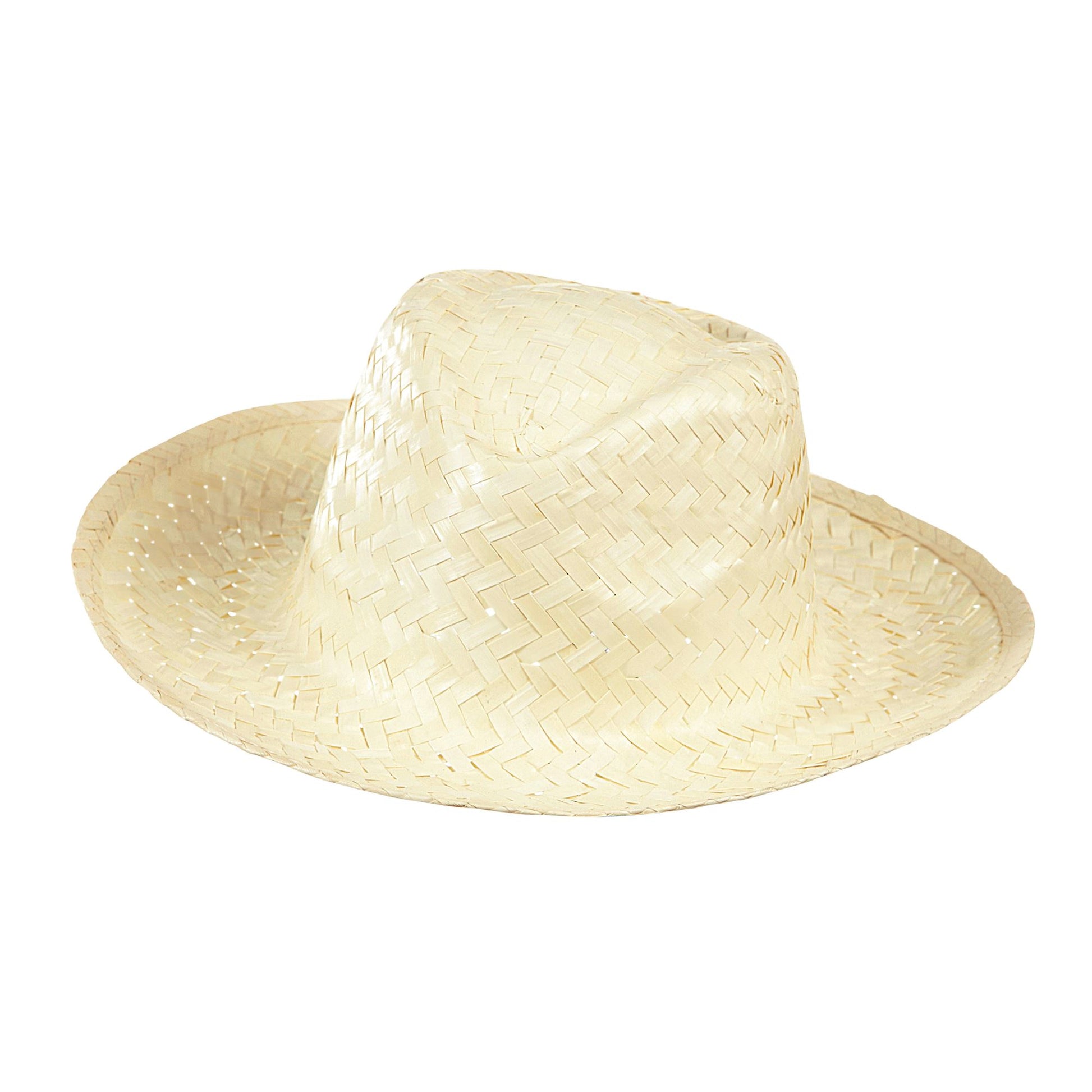 "WEIßER COWBOYSTROHHUT" – Vorderansicht