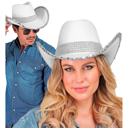 "WEISSER COWGIRL PARTYHUT" – Ansicht 3