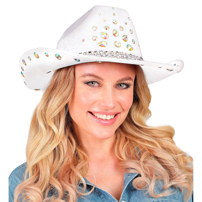 "WEIßER DIAMANTEN COWBOY HUT" – Ansicht 4