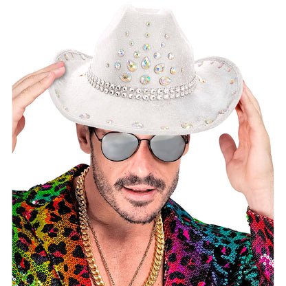 "WEIßER DIAMANTEN COWBOY HUT" – Ansicht 5